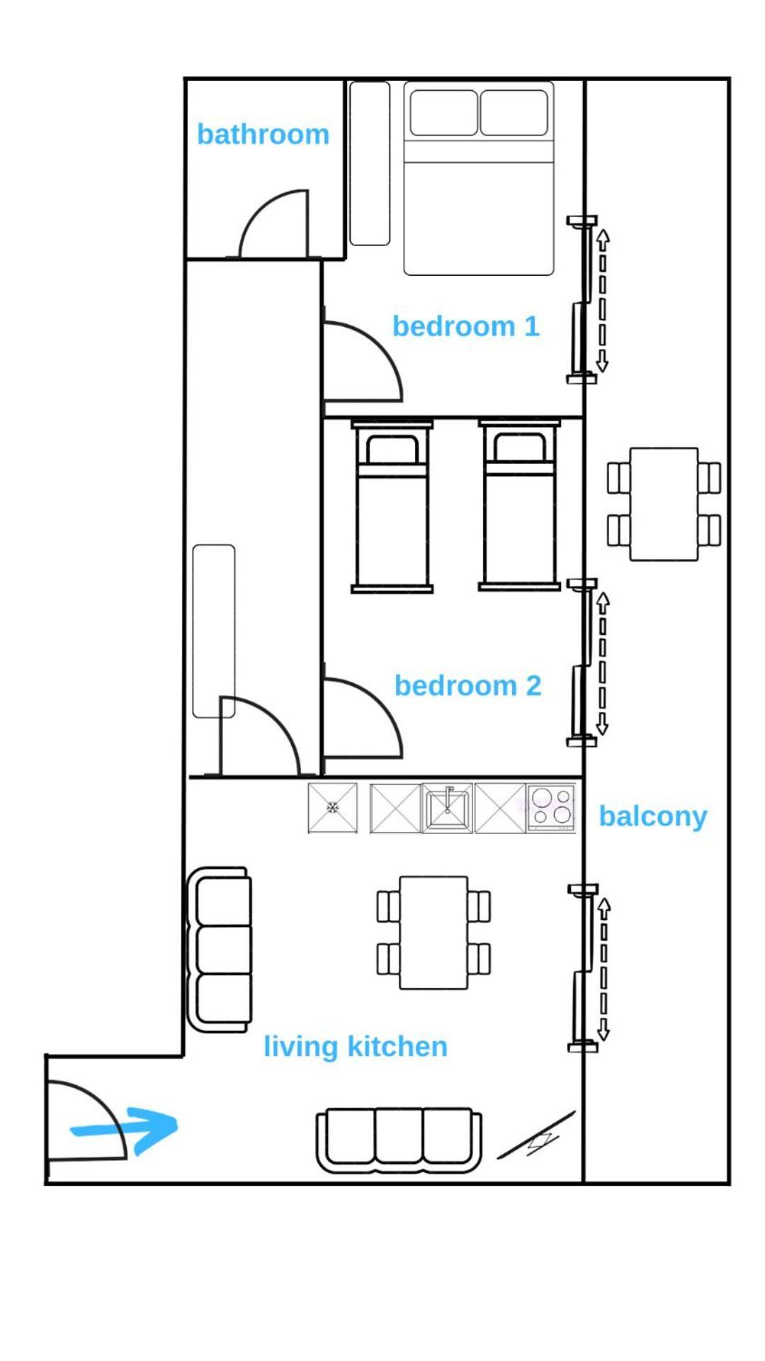 Sarah'S Apartments - 5 Min Walk To Beaches & Boulevard - Big Balcony! Sarandë Exteriör bild